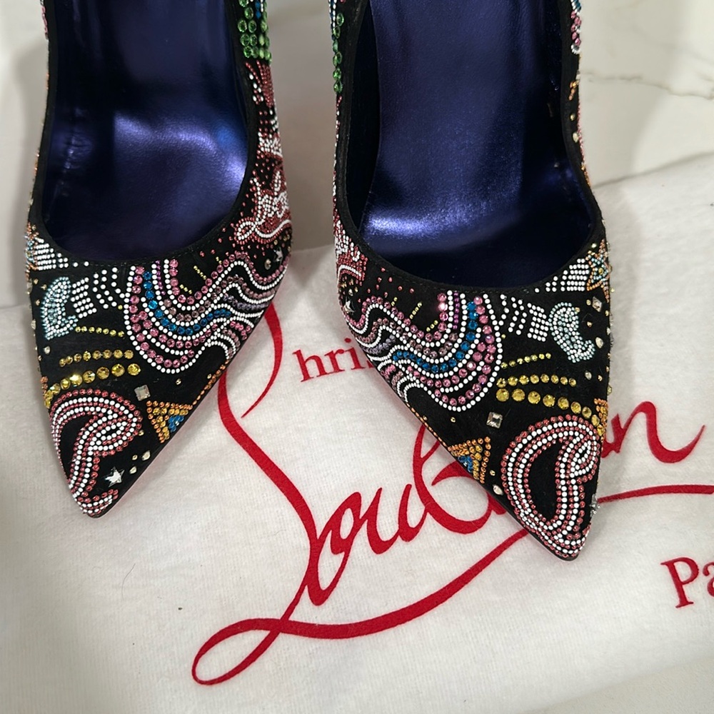 Limited Edition Christian Louboutin hot chick starlight crystal heels - Picture 9 of 12